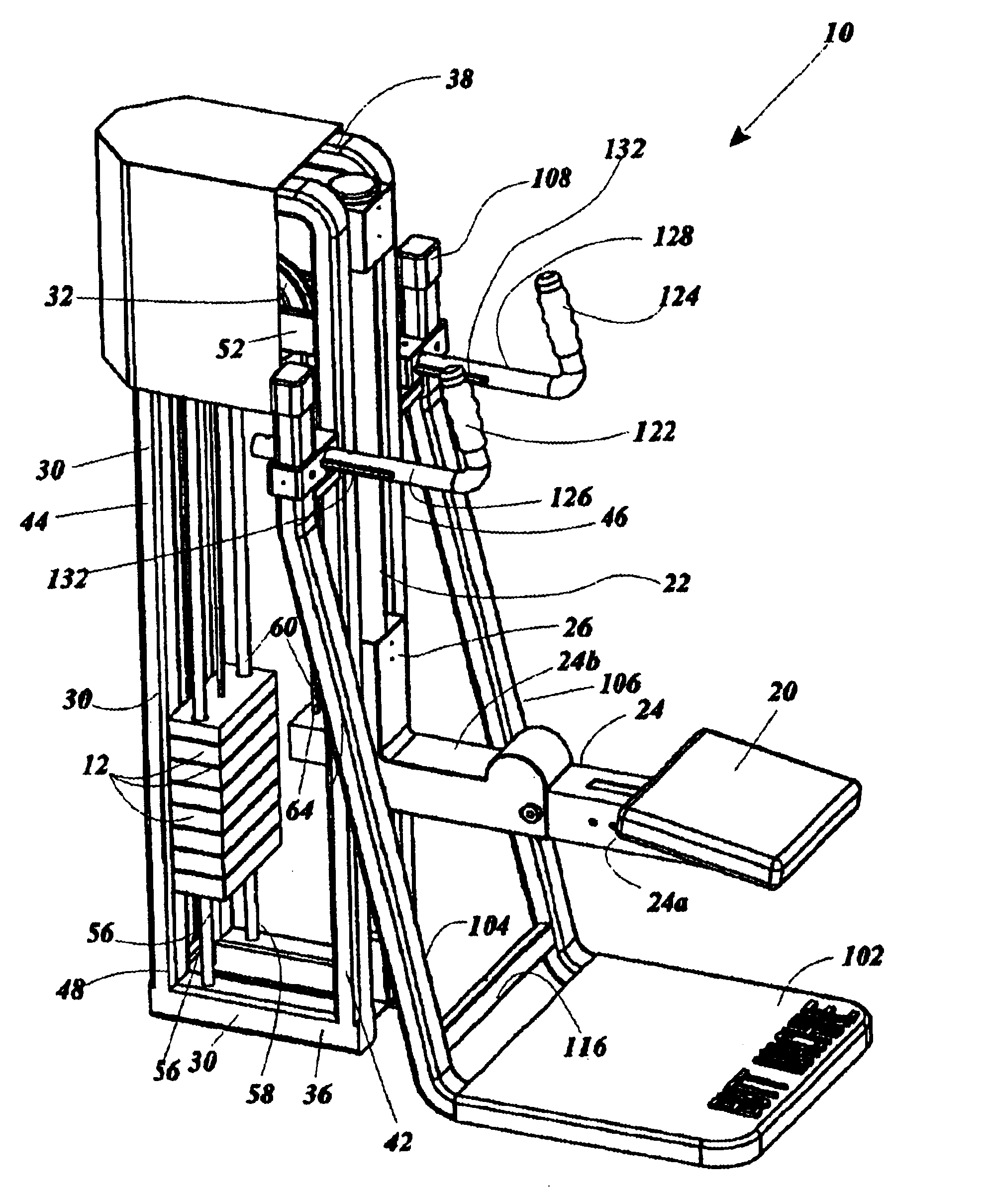 Hamstring exercise machine