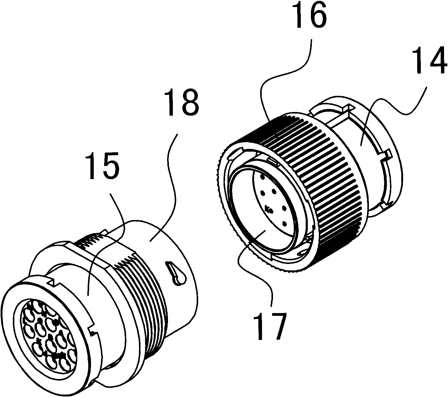 Quick connecting type outdoor waterproof electric coupler