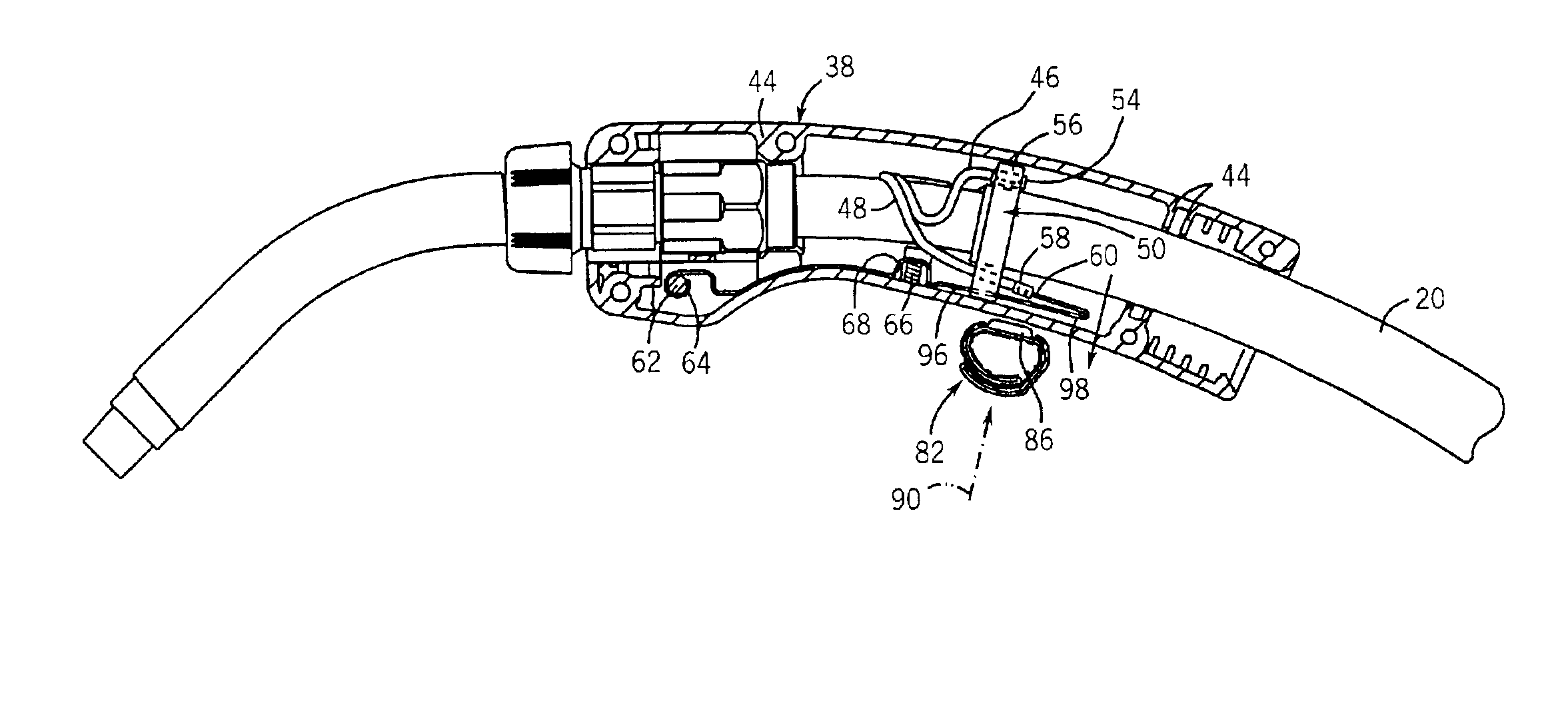 Triggerless welding implement and method of operating same