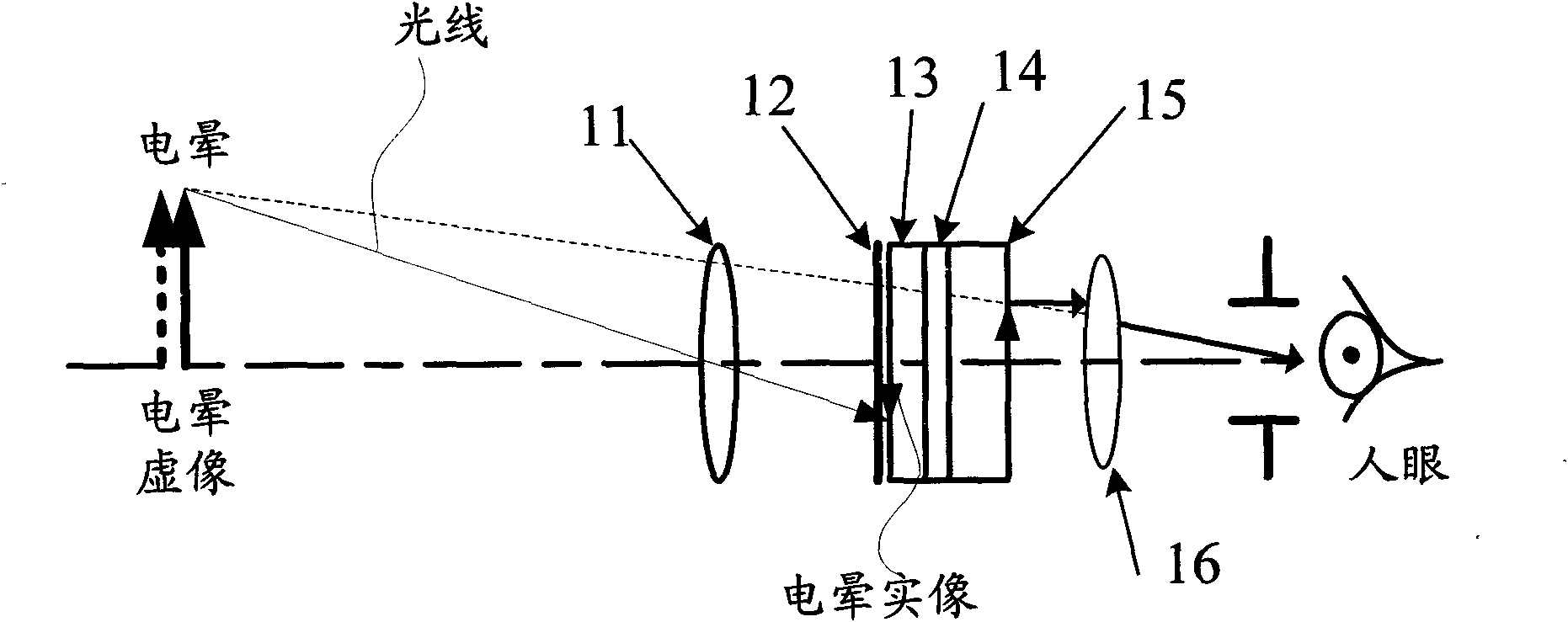 Double-spectrum helmet display