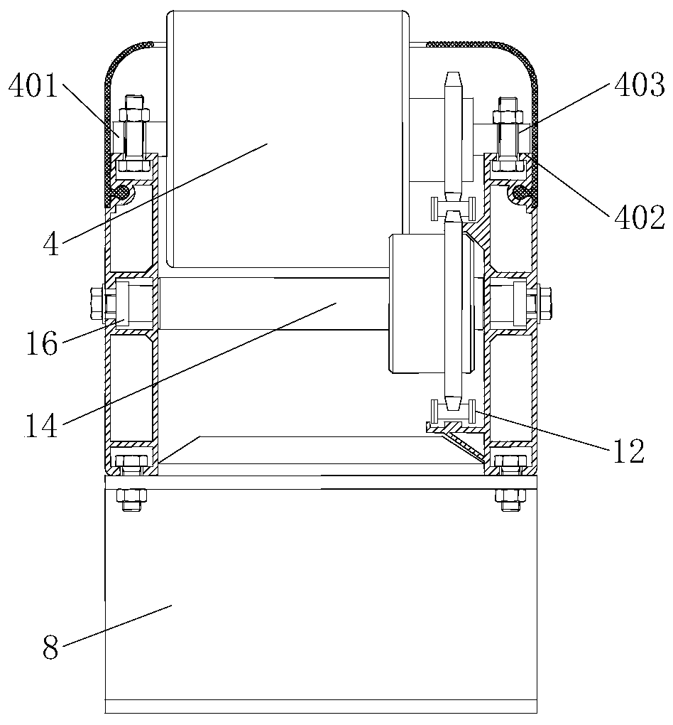 Mattress conveying mechanism easy to disassemble and assemble