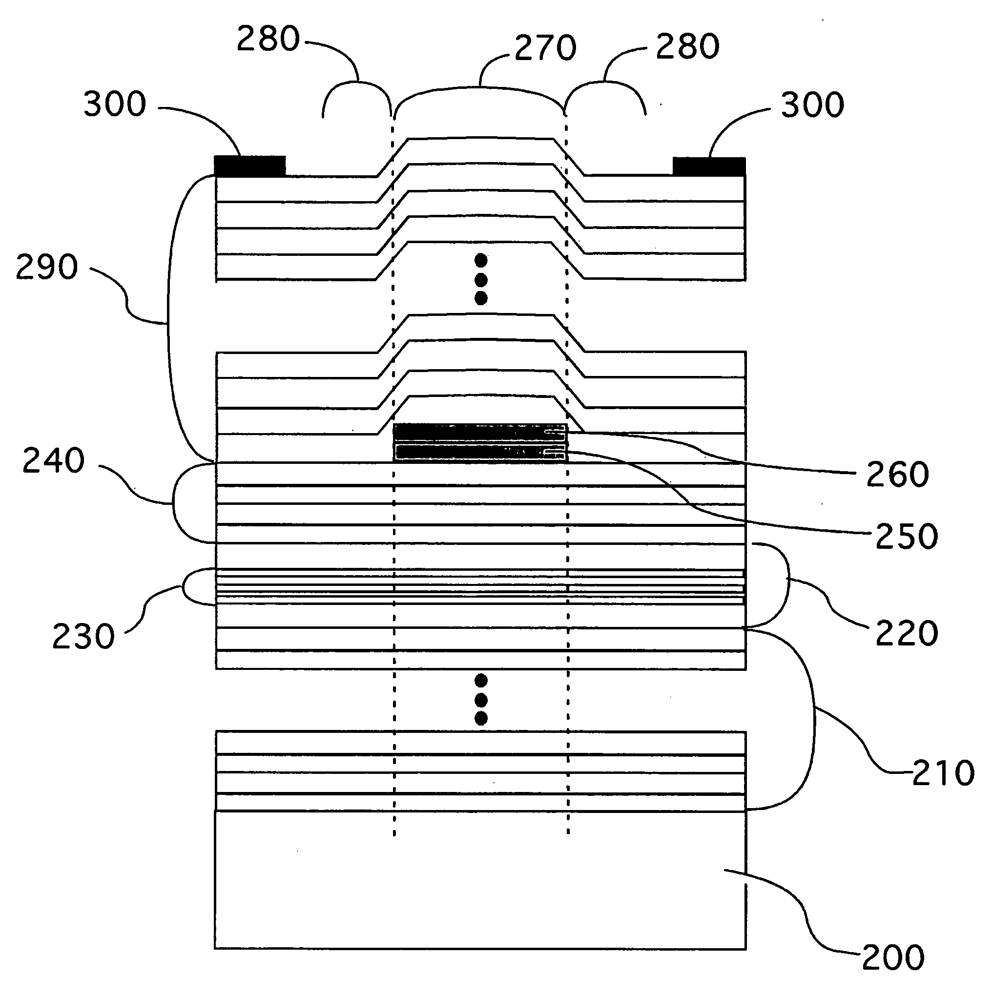 Epitaxial mode-confined vertical cavity surface emitting laser (VCSEL) and method of manufacturing same