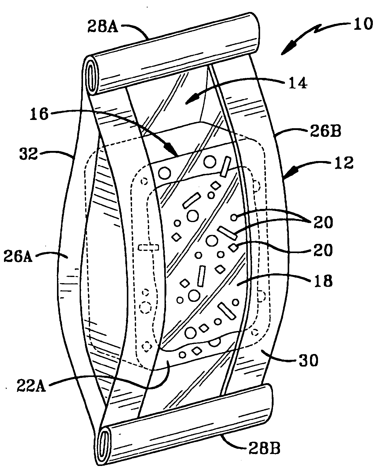 Frozen food package and method of use