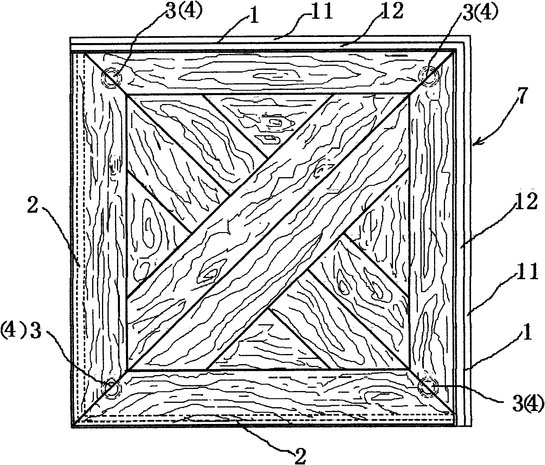 Decorated panel and connecting structure thereof