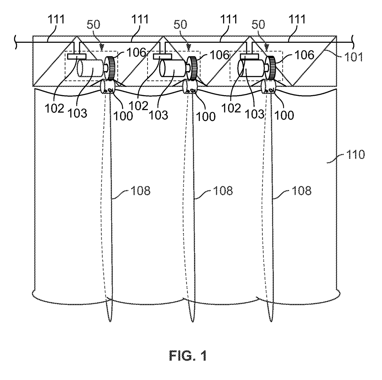 Portable curtain retraction device and system