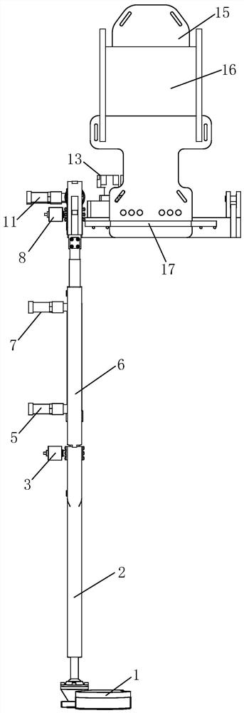 Self-adaptive robust control method and device for under-actuated hydraulic single-leg power-assisted exoskeleton