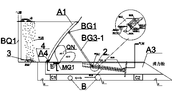 Ecological air bag supporting dam