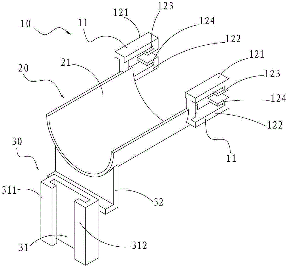 Auxiliary replacement device for post insulators and mounting structure