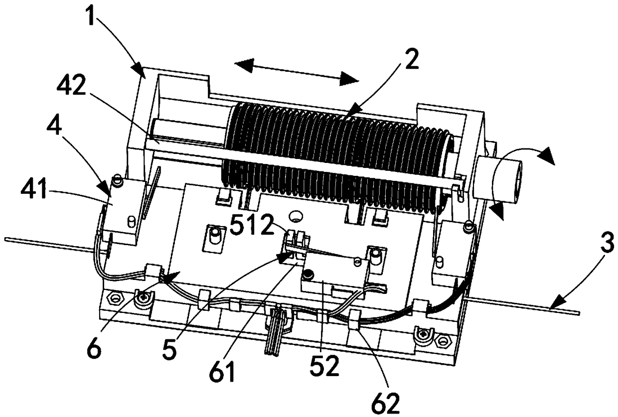 Integrated winding device and electric laundry rack with same