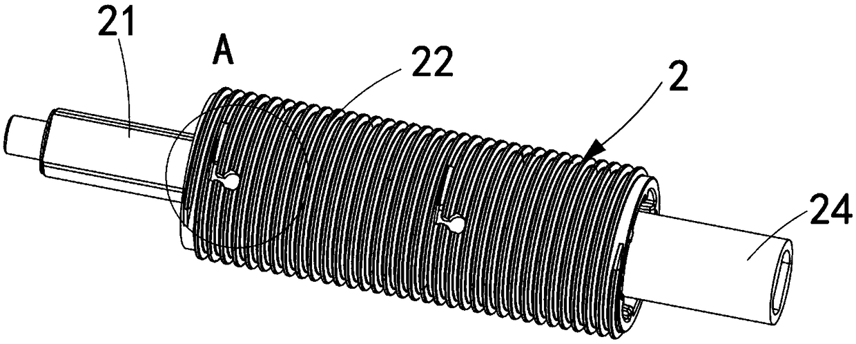 Integrated winding device and electric laundry rack with same