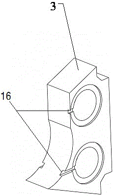 Lateral support structure for eighteen-roll mill