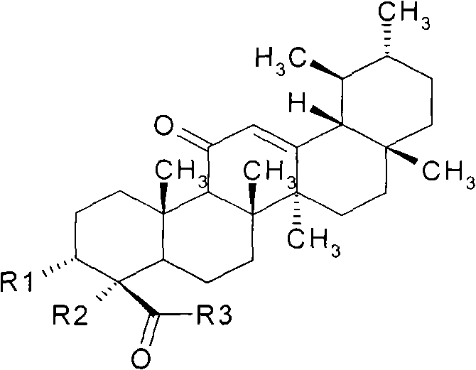 Preparation and application of pharmaceutic preparation of 11-carbonyl-betal- acetyl mastic acid and derivatives thereof extracted from frankincense