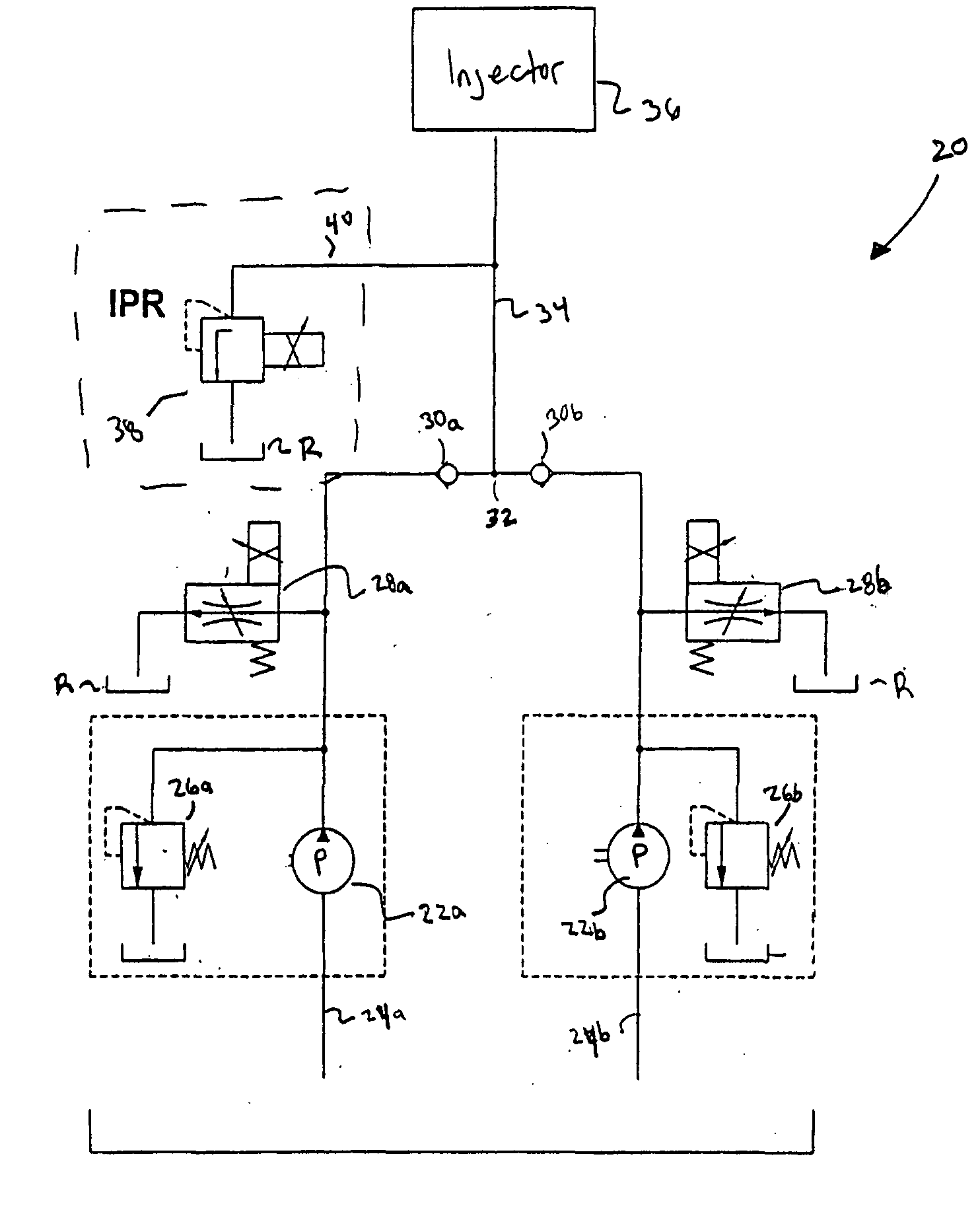 Multiple stage pump with multiple external control valves