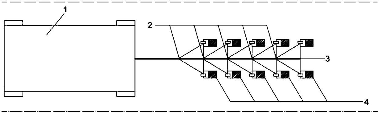 Vehicle-mounted mobile electrical resistivity detection system applicable to urban environment as well as working method