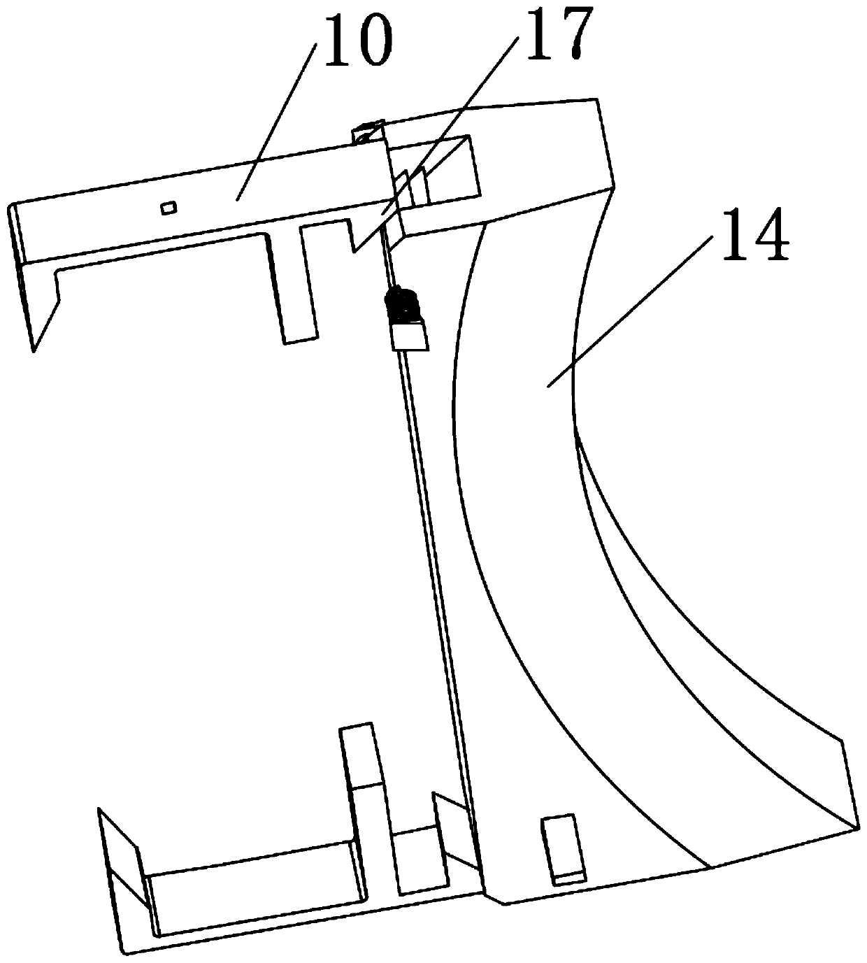 Suspended bicycle parking device