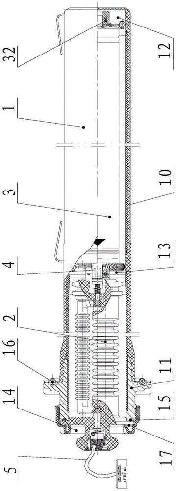 An oil-immersed high-voltage fuse