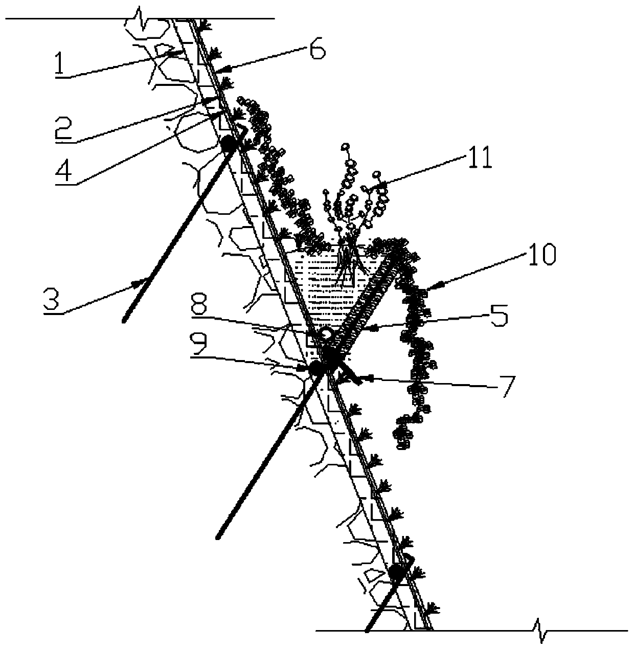 Rapid and lasting re-greening method for high and steep rocky slope vegetations