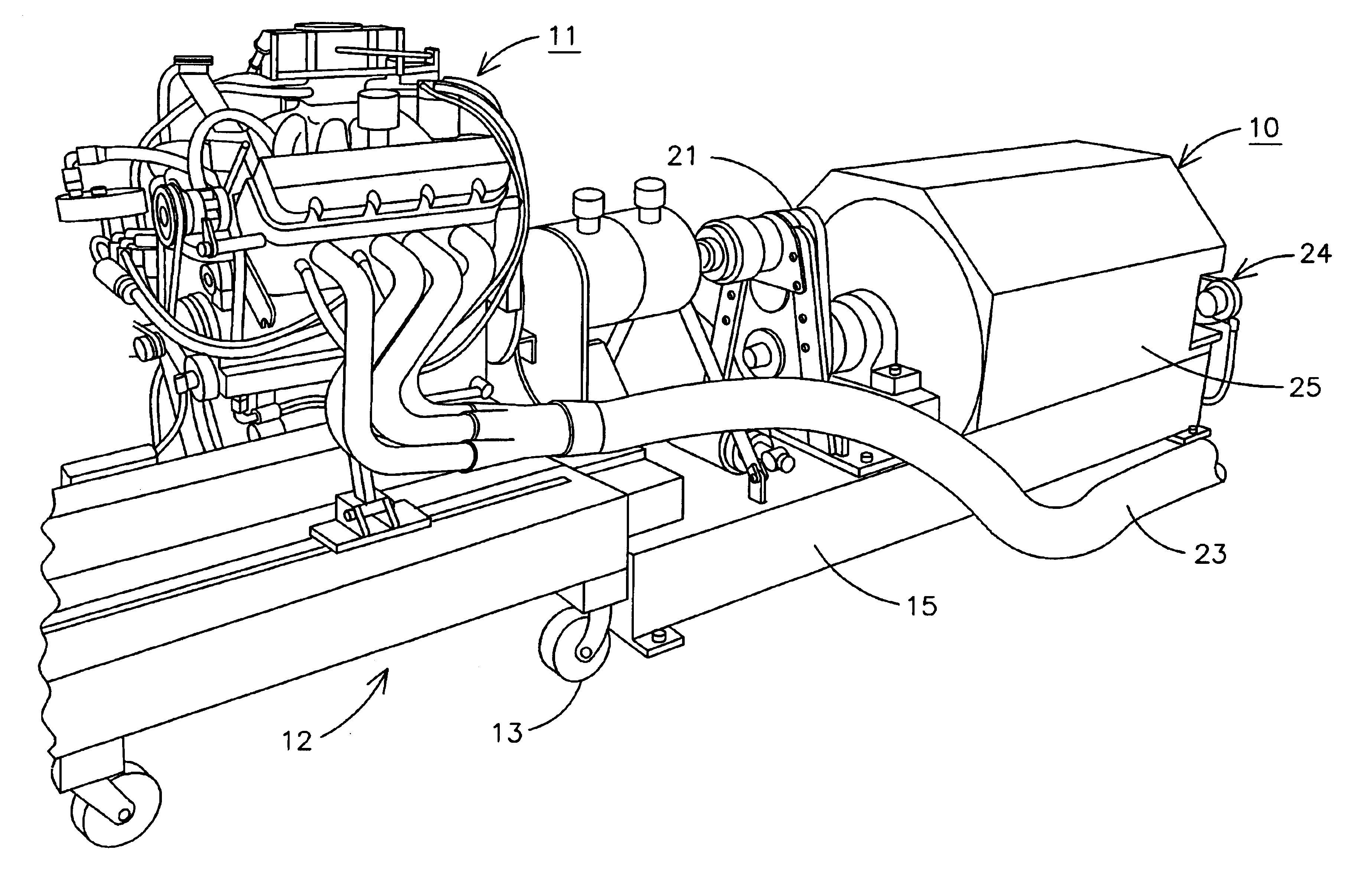 Method and apparatus for measuring the acceleration of an engine