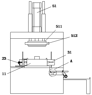 Falling device of stamping and drawing die