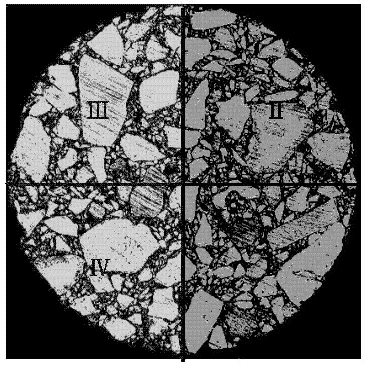 Method for evaluating asphalt mixture aggregate distribution state