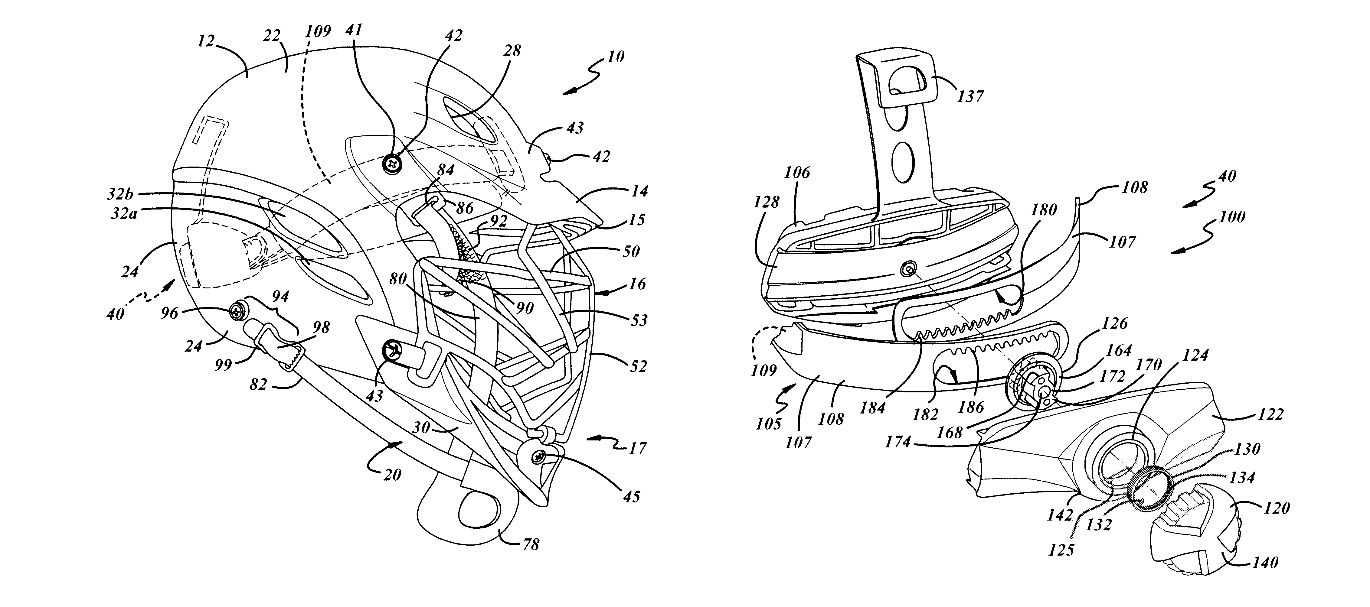 Helmet adjustment system