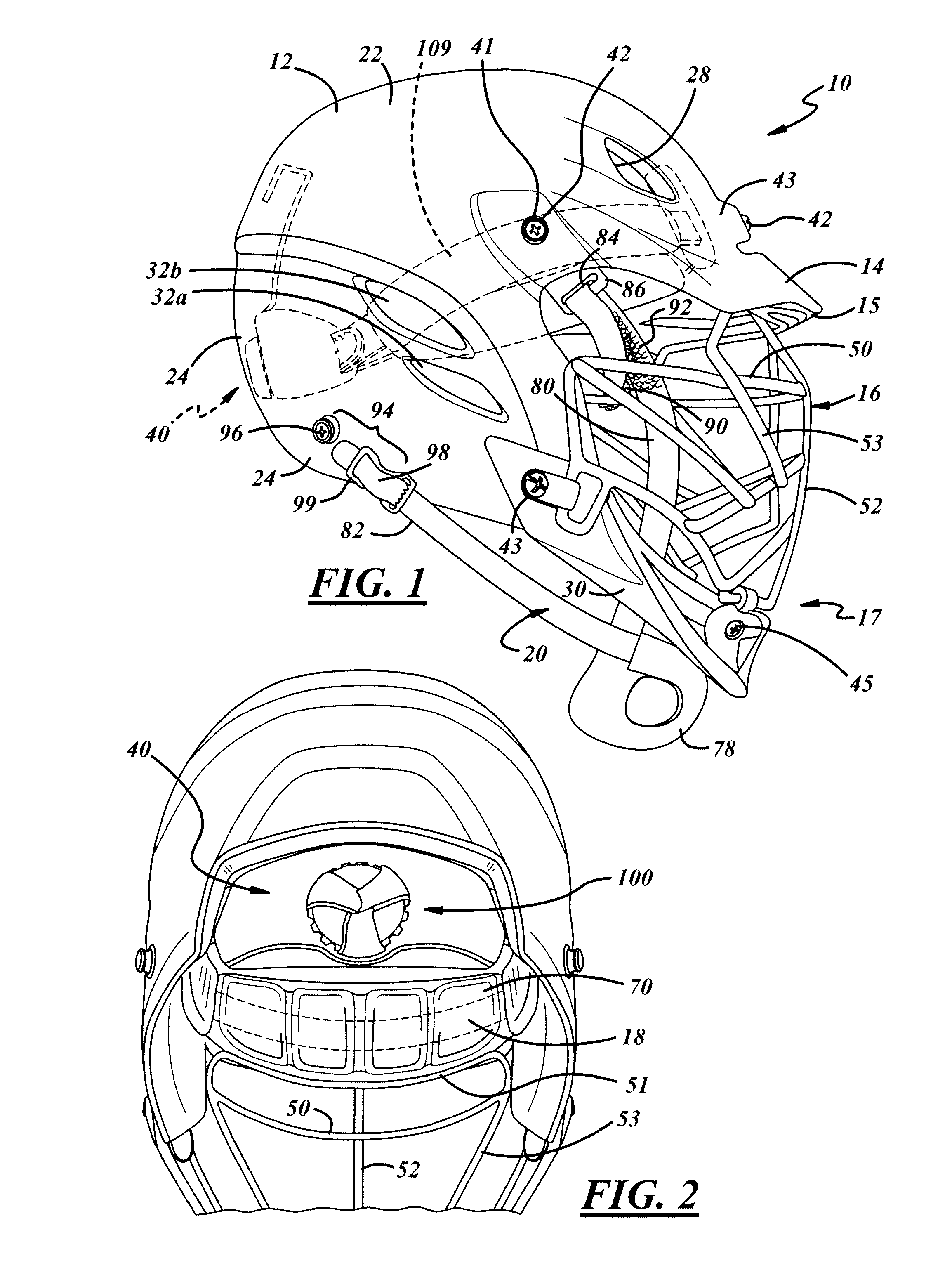 Helmet adjustment system