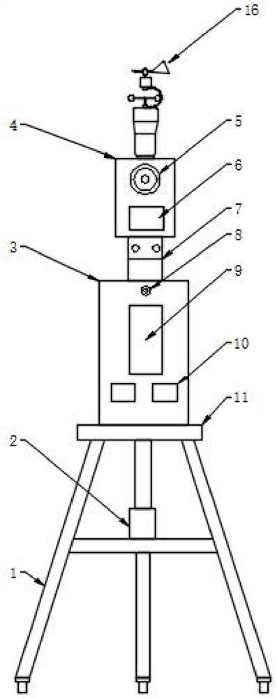 Auxiliary surveying and mapping device for landscape garden model design