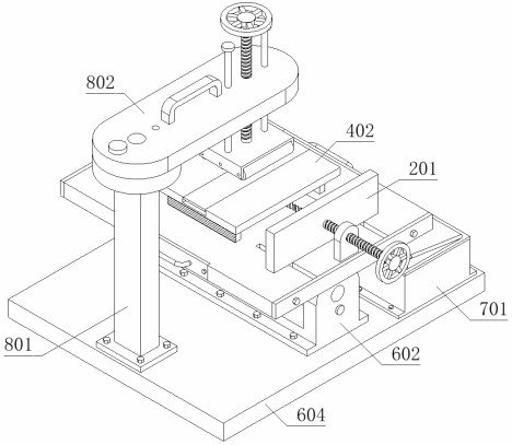 A board color correction positioning device based on wooden furniture manufacturing