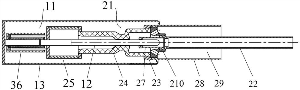 Compressed-air type arc extinguishing chamber capable of moving bidirectionally