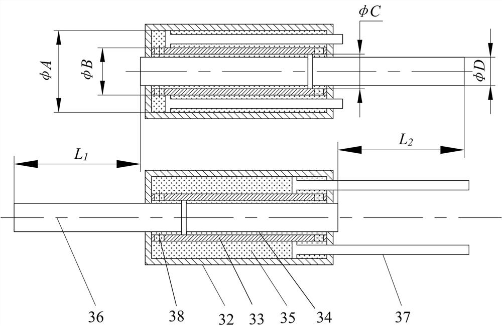 Compressed-air type arc extinguishing chamber capable of moving bidirectionally