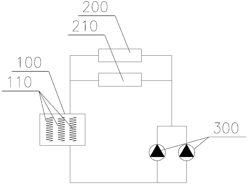 LNG fuel main engine waste heat utilization system of LNG fuel power ship