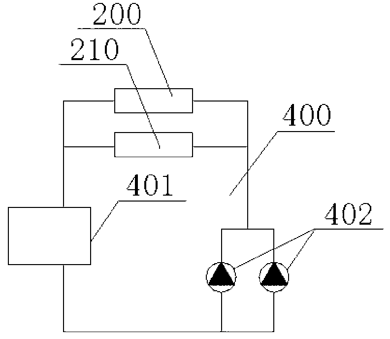 LNG fuel main engine waste heat utilization system of LNG fuel power ship