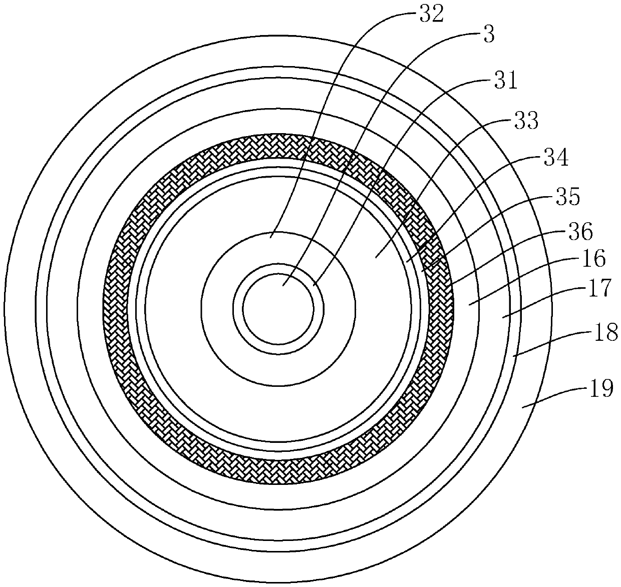 Hot-melt type cable middle connection mounting technology