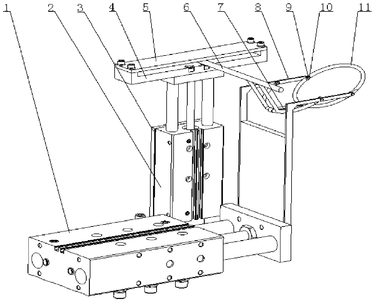 device for opening the mouth of the bag