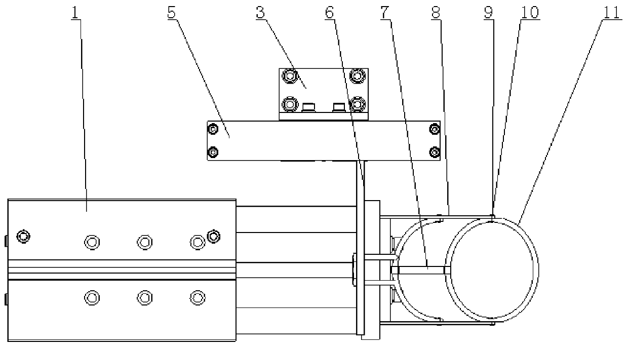 device for opening the mouth of the bag