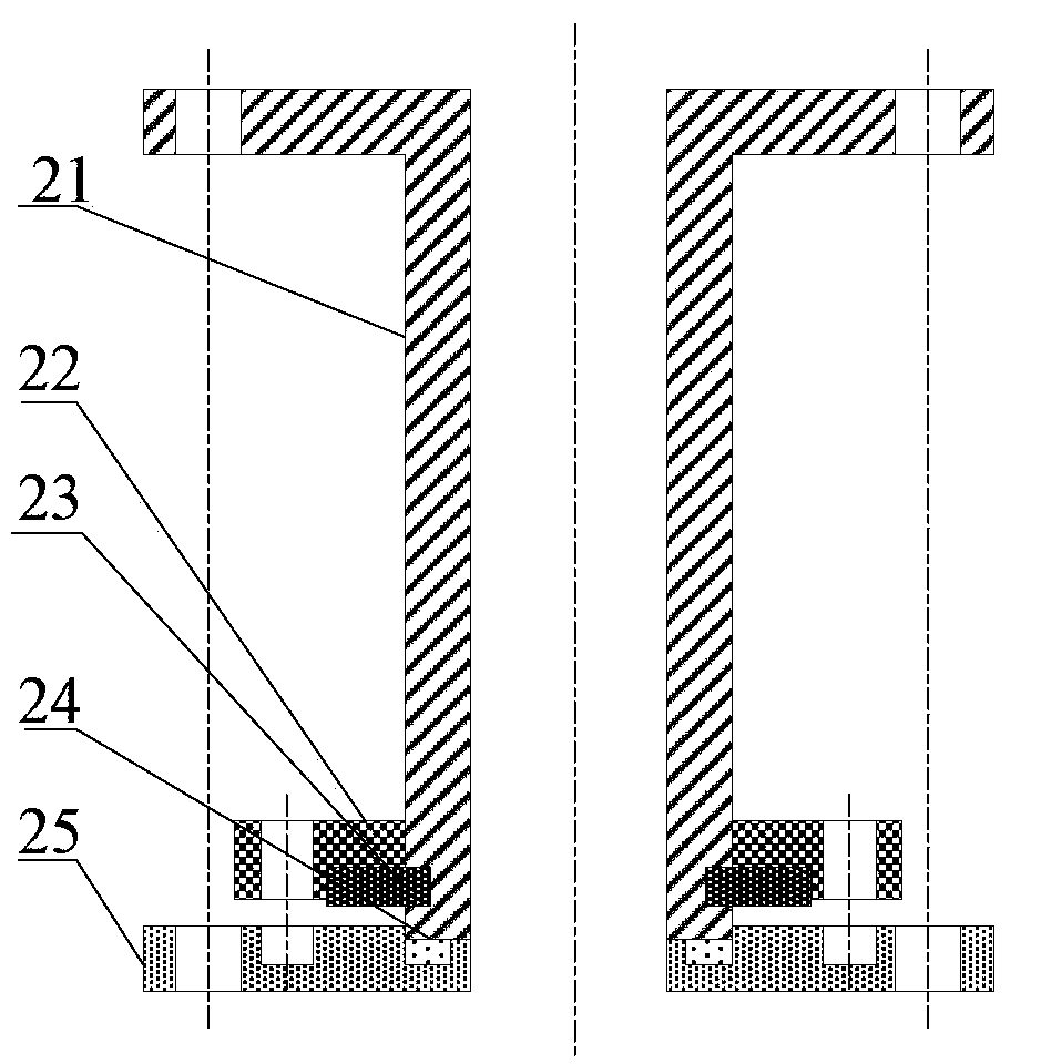 Three-unit magnetic quadrupole lens system and manufacturing method thereof