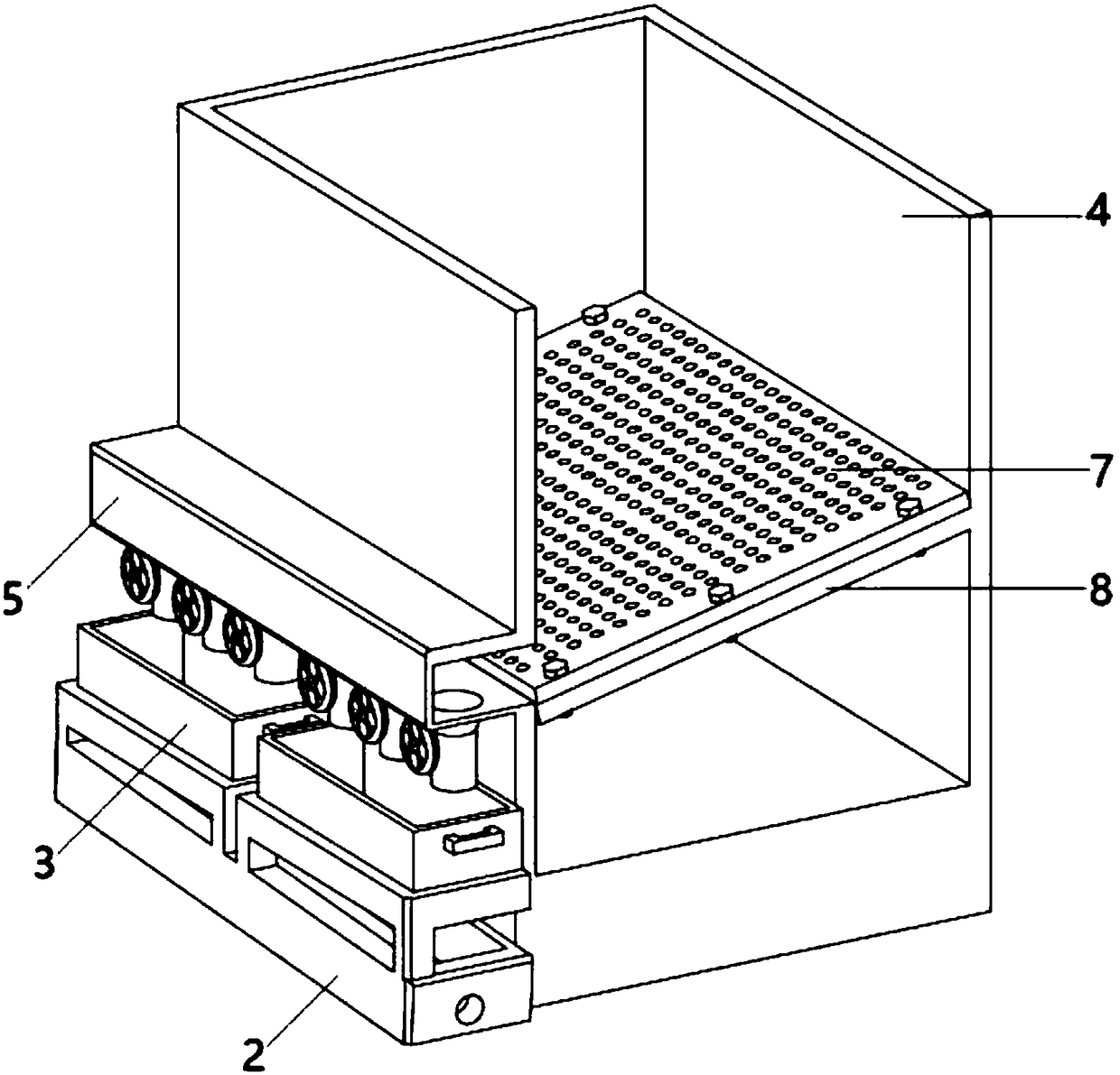 Easily cleaned thermal treatment quenching tank