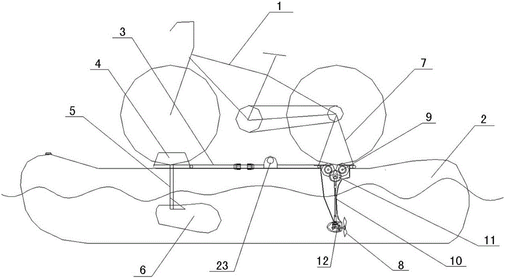 Aquatic equipment for bicycle