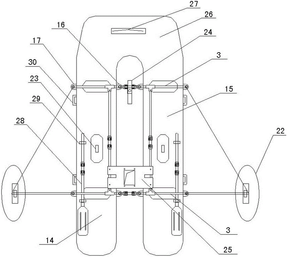 Aquatic equipment for bicycle