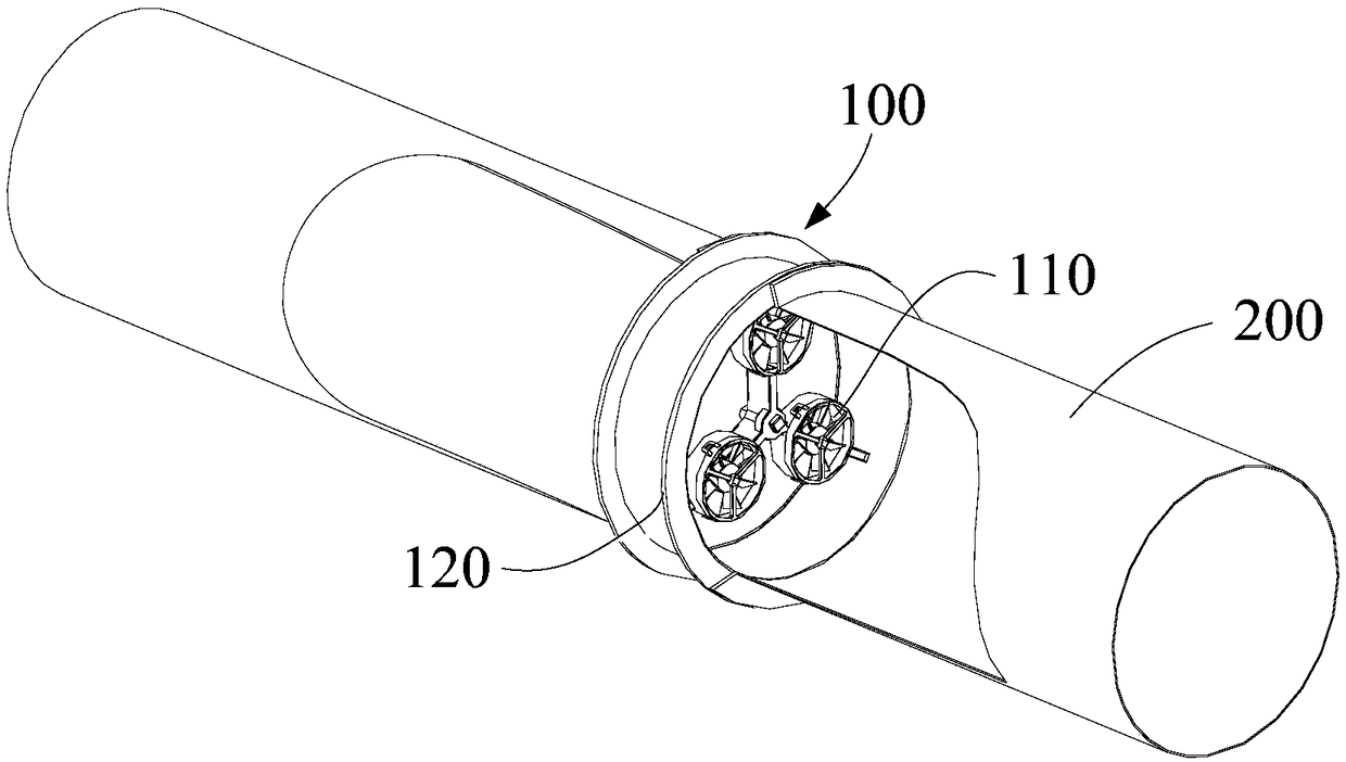 Wind speed measuring device, air valve and air volume adjusting system