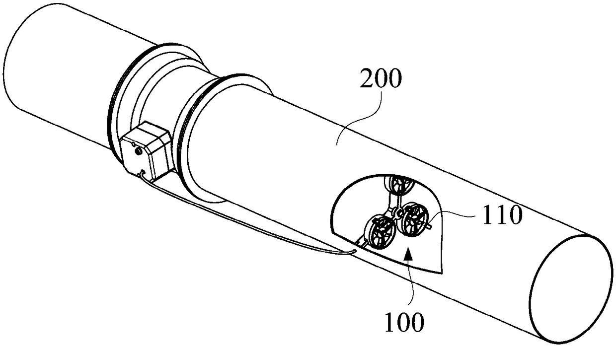 Wind speed measuring device, air valve and air volume adjusting system