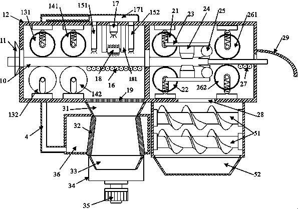 Cable recovery integrated treatment device