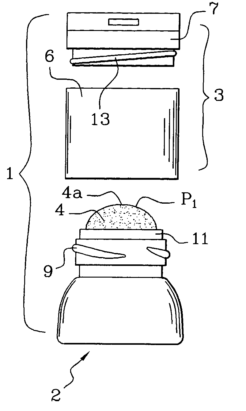 Device for packaging and dispensing a substance, in particular a cosmetic