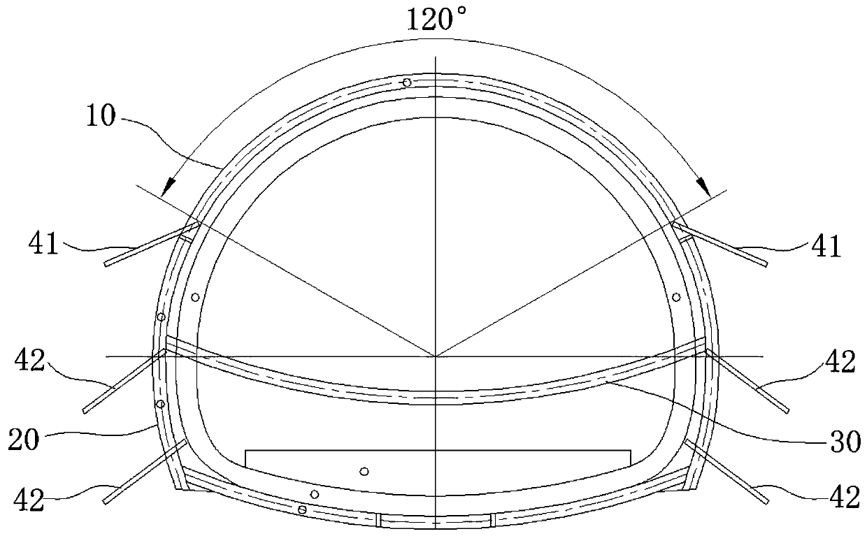 Collapsible loess tunnel primary support arch replacement construction method