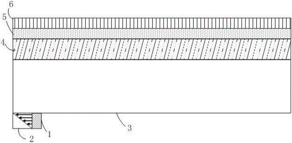 Projection type holographic grating backlight structure