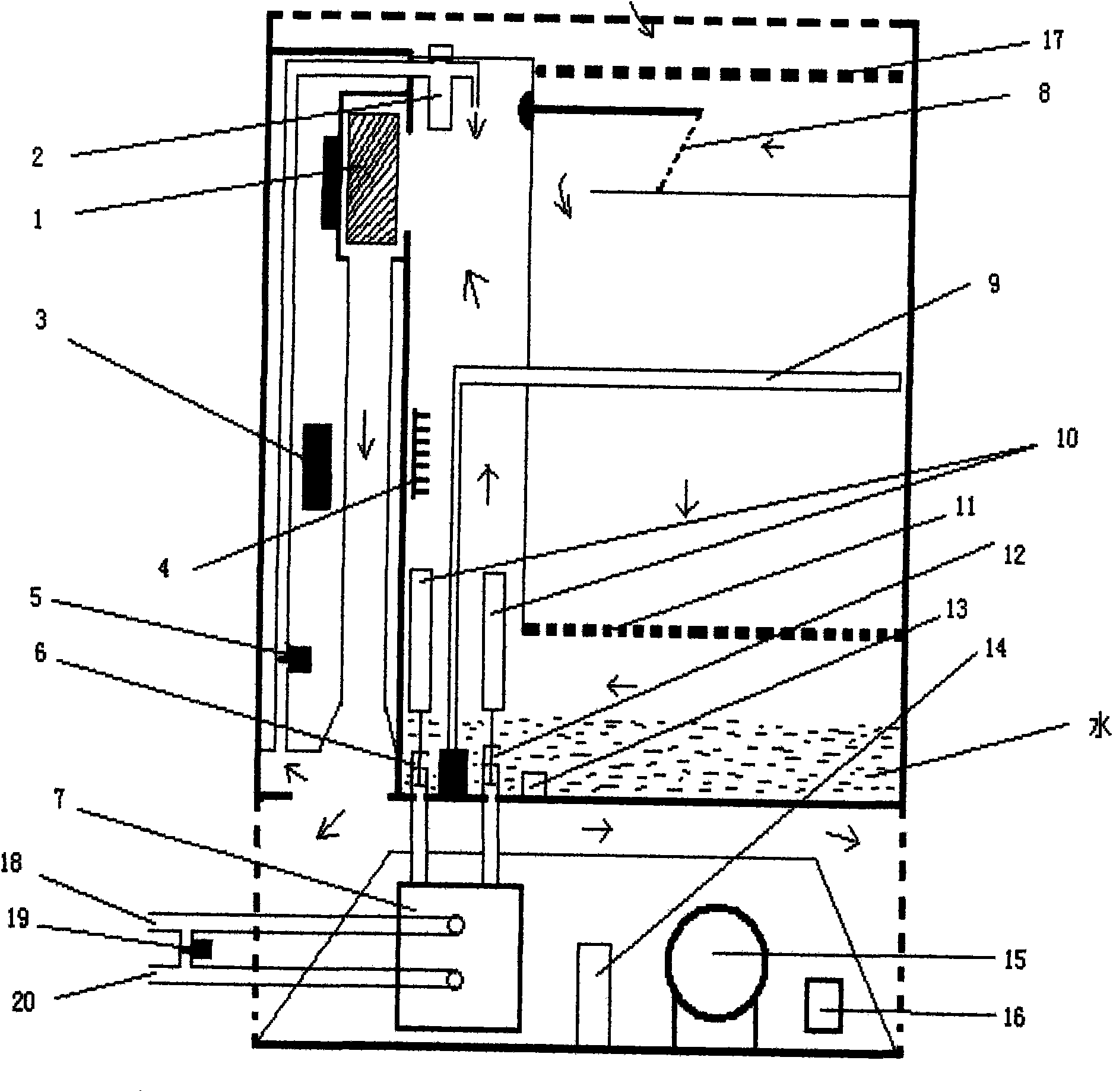 Full-automatic washing type air purifier