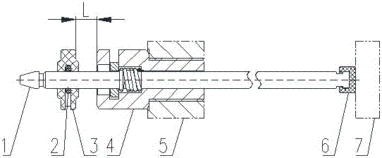 A clutch wear indicator plate structure