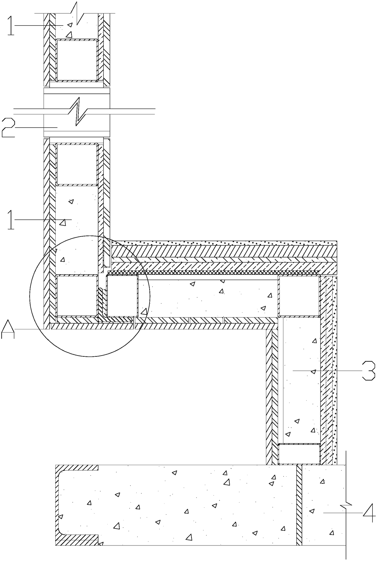 A built-in bay window