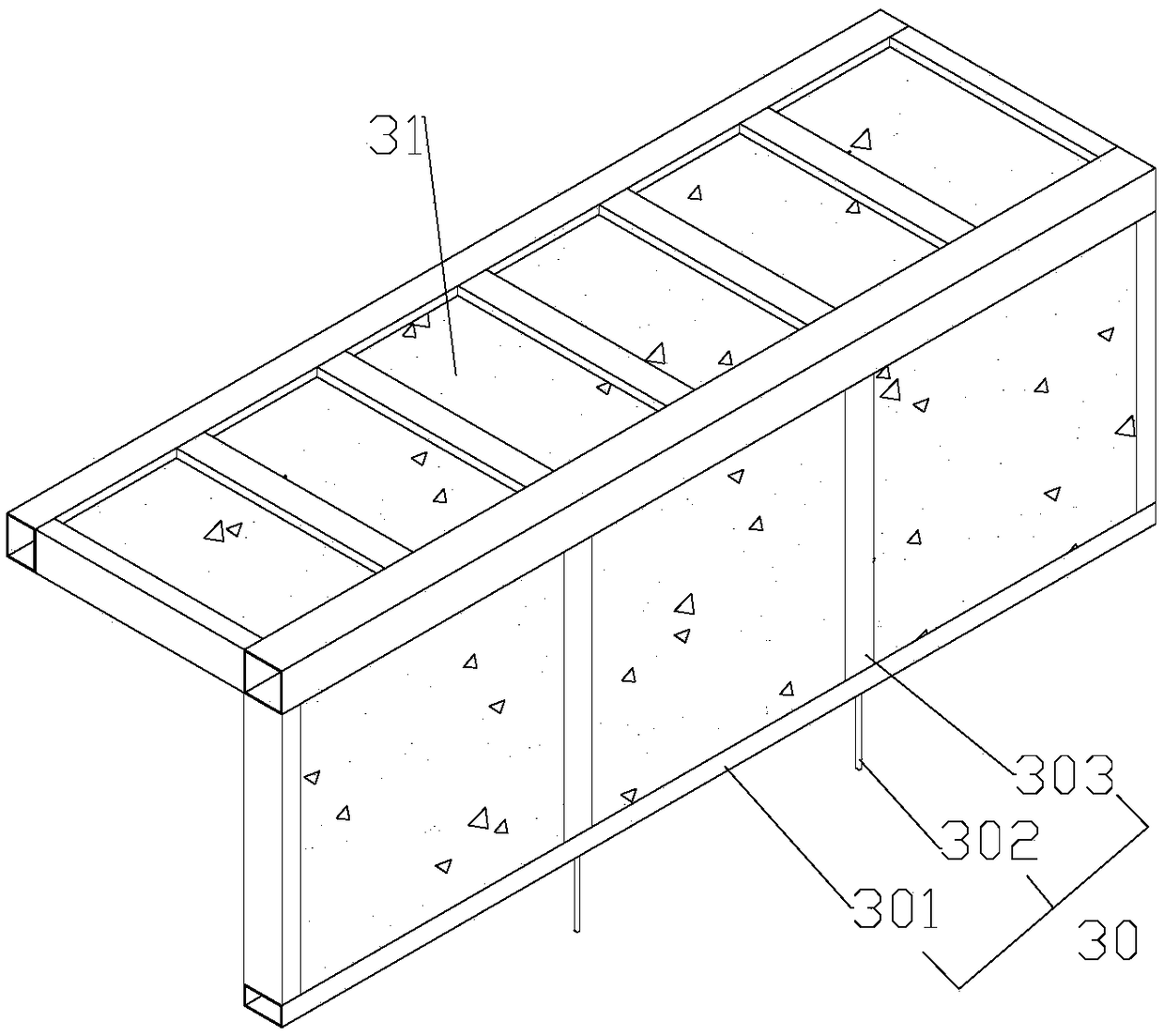 A built-in bay window