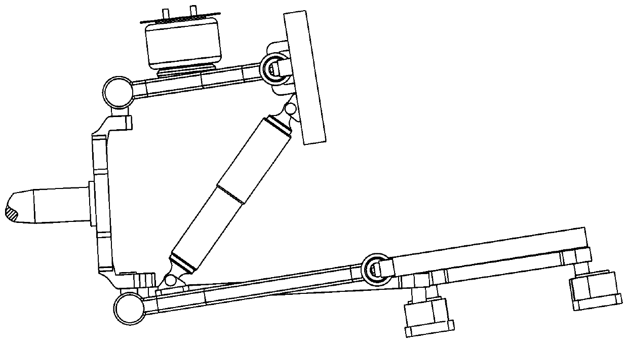 Double wishbone independent suspension used for wheel hub motor